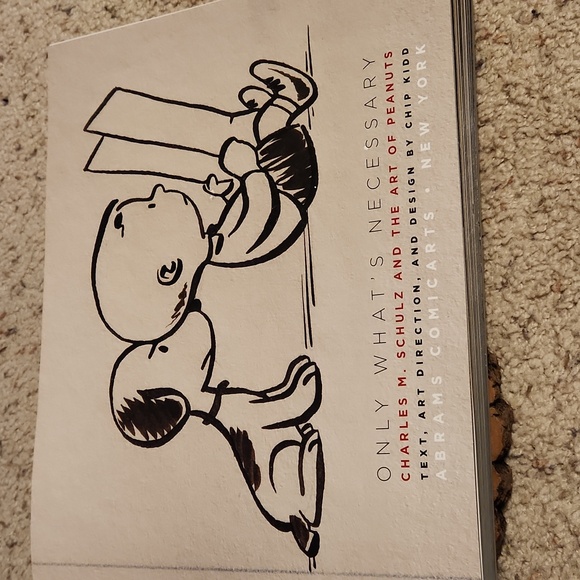 Only What's Necessary Peanuts Charles Schulz Hardcover Book Abrams Comic Arts - Picture 6 of 10